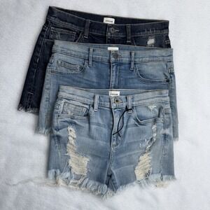 Sneak Peek Womens Denim Shorts Sample Sizes‎ 3 Piece Lot, 28" & 26"
